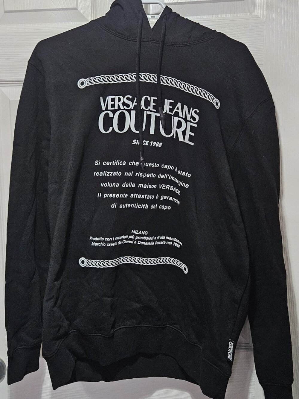 Versace Jeans Couture Black Hoodie
